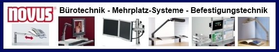 NOVUS Bürotechnik - Mehrplatz-Systeme - Befestigungstechnik