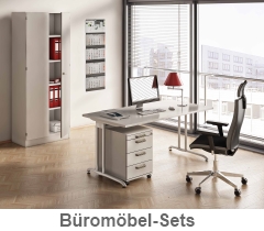 Büromöbel-Sets Schreibtischkombinationen Doppelarbeitsplätze Büro-Schrankwände