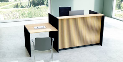 Empfangstheken up & down - Theken mit höhenverstellbarer Tischplatte