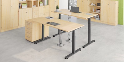 Elektrisch höhenverstellbare Schreibtische in großer Auswahl