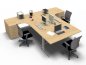 Preview: Schreibtisch-Arbeitsplatz B201 Ahorn