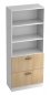 Preview: Aktenschrank Klassik Hängeregister Weiss/eiche