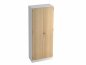 Preview: Aktenschrank Klassik 5 OH Weiss/Eiche
