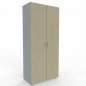 Preview: Aktenschrank Mega 80x42x180,8 cm Lichtgrau-Ahorn