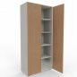 Preview: Aktenschrank Mega 80x42x180,8 cm Weiß-Buche