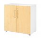 Preview: Schrank VH9 2 OH 80 breit weiss ahorn