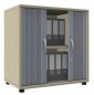 Preview: Anstell-Querrollladenschrank TEN 2 OH, 80 cm Ahorn