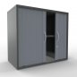 Preview: Anstell-Querrollladenschrank TEN 2 OH, 80 cm Onyx-Grau