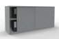 Preview: Schiebetüren-Anstellschrank TEN 160 cm Lichtgrau