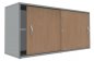 Preview: Schiebetüren-Anstellschrank TEN 160 cm Lichtgrau/Buche
