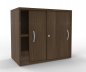 Preview: Schiebetüren-Anstellschrank TEN 80 cm Nussbaum