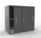 Preview: Schiebetüren-Anstellschrank TEN 80 cm onyxgrau