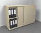 Preview: Anstell-Schiebetürenschrank Mega 120 cm breit 2 OH Weiss/Buche