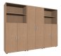 Preview: Büro Schrankwand 3119 Mega Buche