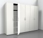 Preview: Schrankreihe 3385 Weiss 240 cm breit