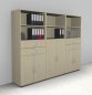 Preview: Büro Schrankwand 240 cm breit 3529 Mega Ahorn
