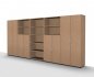 Preview: Büro Schrankwand 3412 Mega Buche