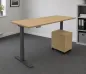Preview: Büromöbel Set RMK1 elektrisch höhenverstellbarer Schreibtisch mit Rollcontainer