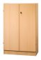 Preview: Aktenschrank Klassik 3 Odnerhöhen 80 cm breit Buche