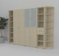 Preview: Büro Schrankwand 521 Ahorn