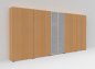Preview: Büro-Schrankwand Basis K8 Buche