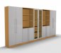 Preview: Büro Schrankwand Multi 7 Buche/Silber