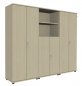 Preview: Schrankwand TEN K1 240 cm breit Ahorn