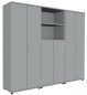 Preview: Schrankwand TEN K1 240 cm breit Lichtgrau