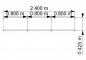 Preview: Schrankwand TEN K1 240 cm breit Zeichnung