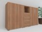 Preview: Highboard Büro Schrankwand VH3 200 cm breit Nussbaum