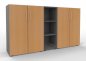 Preview: Büro Schrankwand VH91 Grafit-Buche