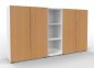 Preview: Büro Schrankwand VH91 Weiß-Buche
