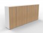 Preview: Büro-Schrankwand VH94 240 cm breit Weiß-Eiche