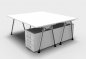 Preview: Doppelarbeitsplatz A18 mit Rollcontainern Weiss