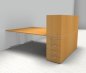 Preview: Doppelarbeitsplatz B24 Buche