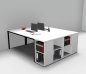 Preview: Doppelarbeitsplatz DH2 Weiss