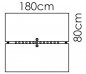 Preview: elektrisch höhenverstellbarer Doppelschreibtisch 180x160cm Gestell schwarz Dekor Zeichnung