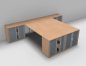 Preview: Doppelarbeitsplatz G24R Buche