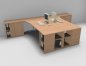 Preview: Doppelarbeitsplatz GD10 Buche