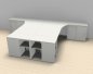 Preview: Doppelarbeitsplatz GD10 Weiss