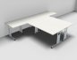 Preview: Doppelarbeitsplatz GD14 Weiss
