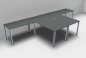 Preview: Doppelarbeitsplazt GK2 Onyx-Grau