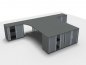 Preview: Doppelarbeitsplatz GQ4 Onyx-Grau