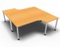 Preview: Doppelarbeitsplatz H200 Buche