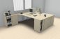 Preview: Doppelarbeitsplatz GD424 Ahorn Ansicht 2