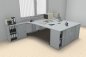 Preview: Doppelarbeitsplatz GD424 Lichtgrau