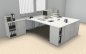 Preview: Doppelarbeitsplatz GD424 Weiß