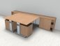 Preview: Doppelarbeitsplatz GD28 Buche