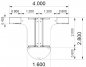 Preview: Doppelarbeitsplatz mit Besprechnungstisch 400 x 280 cm PA2 Stellfläche