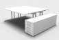 Preview: Doppelarbeitsplatz Z3 Weiss